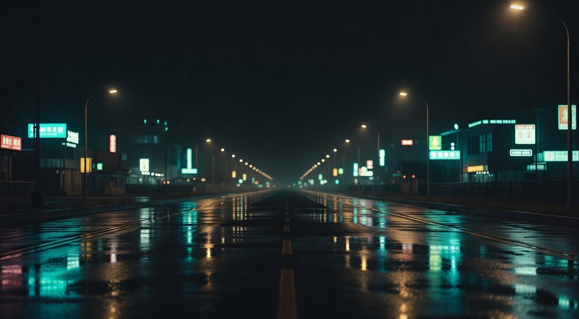 양쪽 불빛 사이를 지나는 어두운 길 — 중화산동 오피 구역 안내